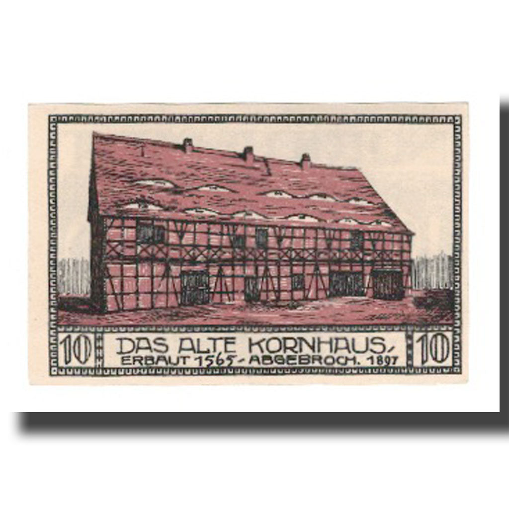 Banknote, Germany, Bitterfeld Stadt, 10 Pfennig, Batiment 4, 1921, UNC(65-70)