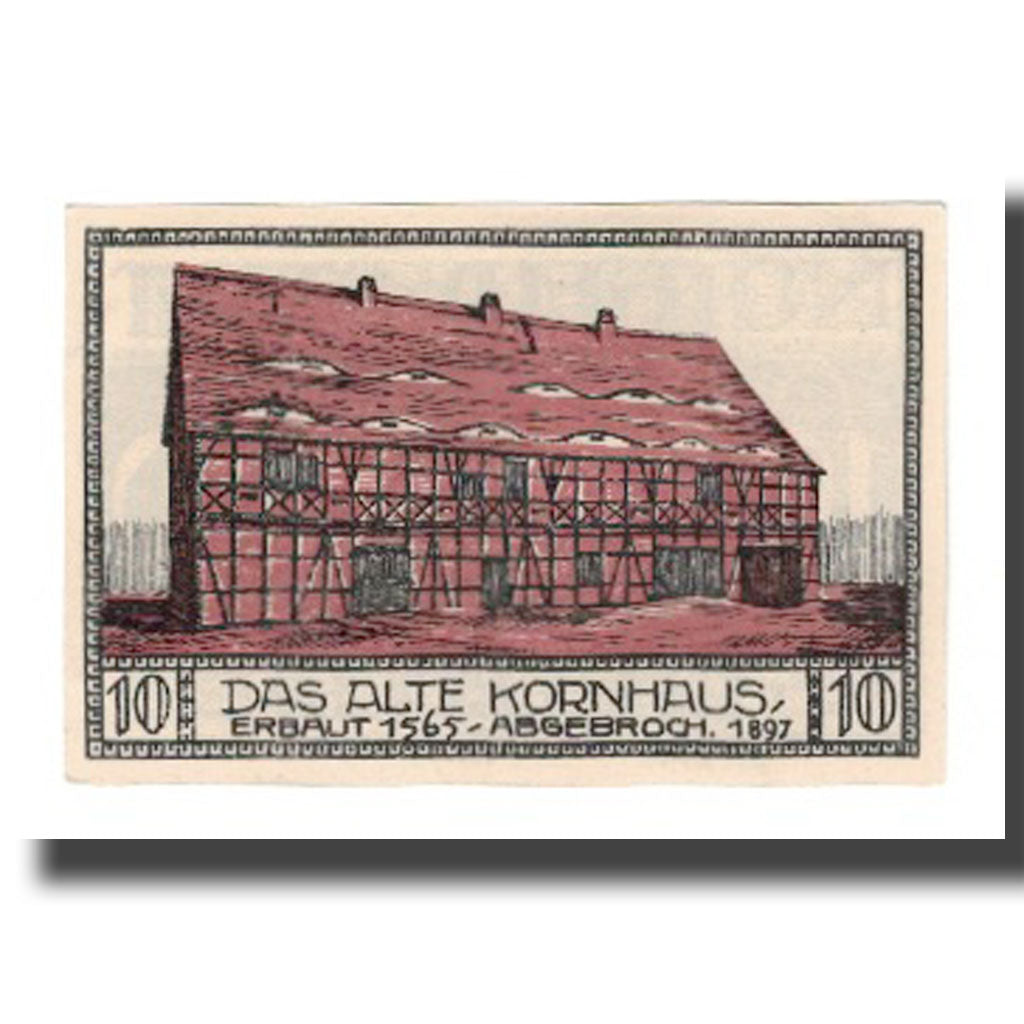 Banknote, Germany, Bitterfeld Stadt, 10 Pfennig, Batiment 5, 1921, UNC(65-70)