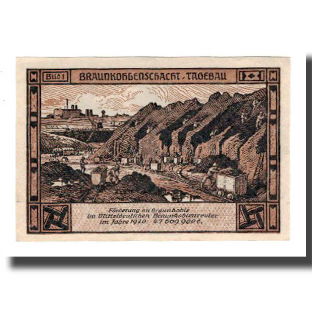 Banknote, Germany, Bitterfeld Stadt, 50 Pfennig, Mineurs, 1921, 1921-12-01