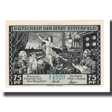 Banknote, Germany, Bitterfeld Stadt, 75 Pfennig, Chantier, 1921, 1921-12-01