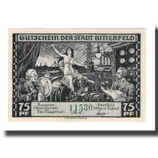 Biljet, Duitsland, Bitterfeld Stadt, 75 Pfennig, personnage, 1921, 1921-12-01