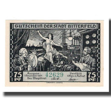 Banknote, Germany, Bitterfeld Stadt, 75 Pfennig, Trains, 1921, 1921-12-01