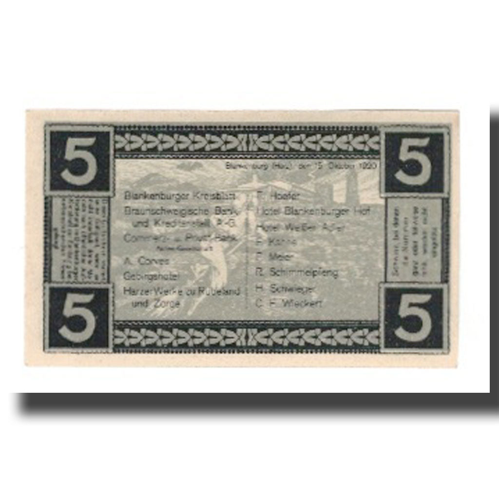 Biljet, Duitsland, Blankenburg am Harz, Blankenburger Kreisblatt zusammen mit 13