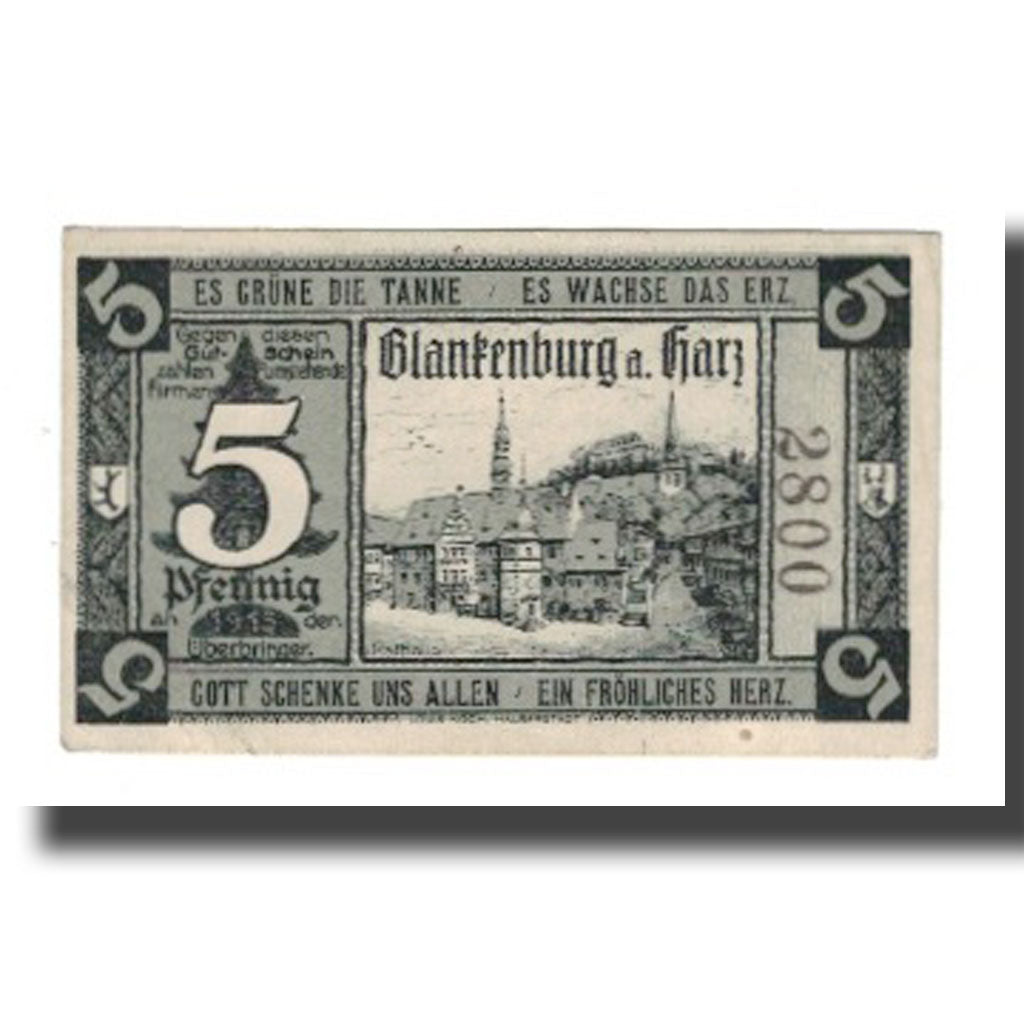 Biljet, Duitsland, Blankenburg am Harz, Blankenburger Kreisblatt zusammen mit 13