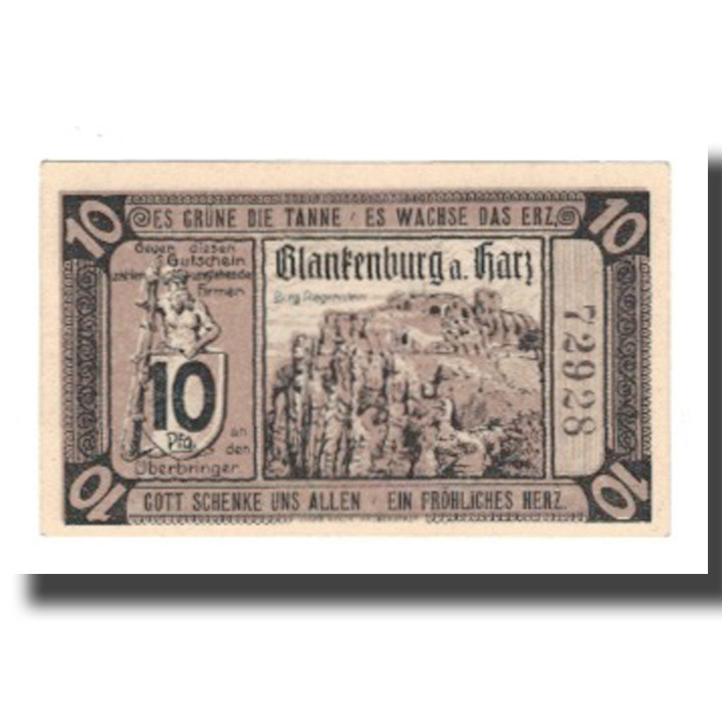 Banknot, Niemcy, Blankenburg am Harz, Blankenburger Kreisblatt zusammen mit 13