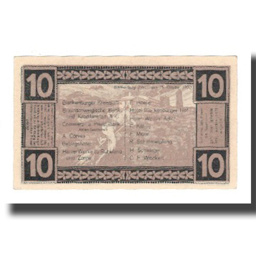 Banknot, Niemcy, Blankenburg am Harz, Blankenburger Kreisblatt zusammen mit 13