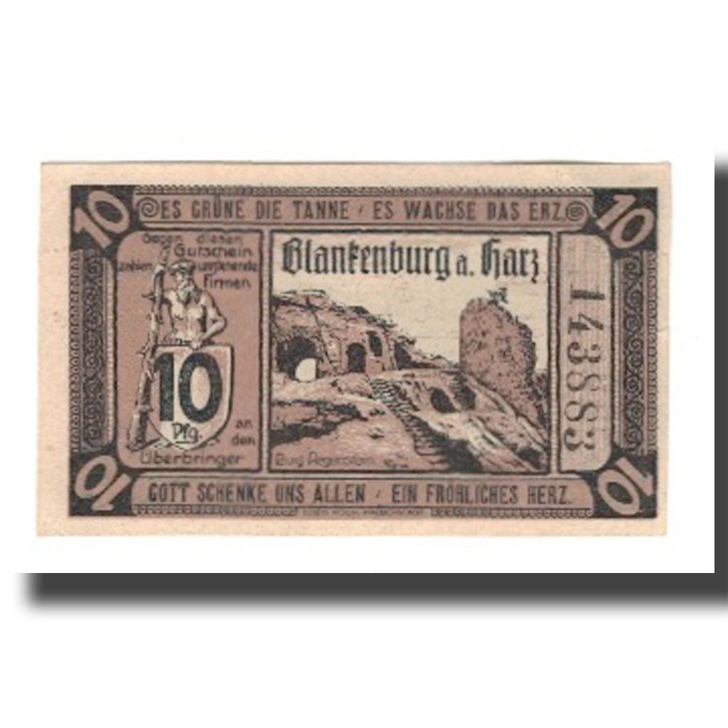 Nota, Alemanha, Blankenburg am Harz, Blankenburger Kreisblatt zusammen mit 13