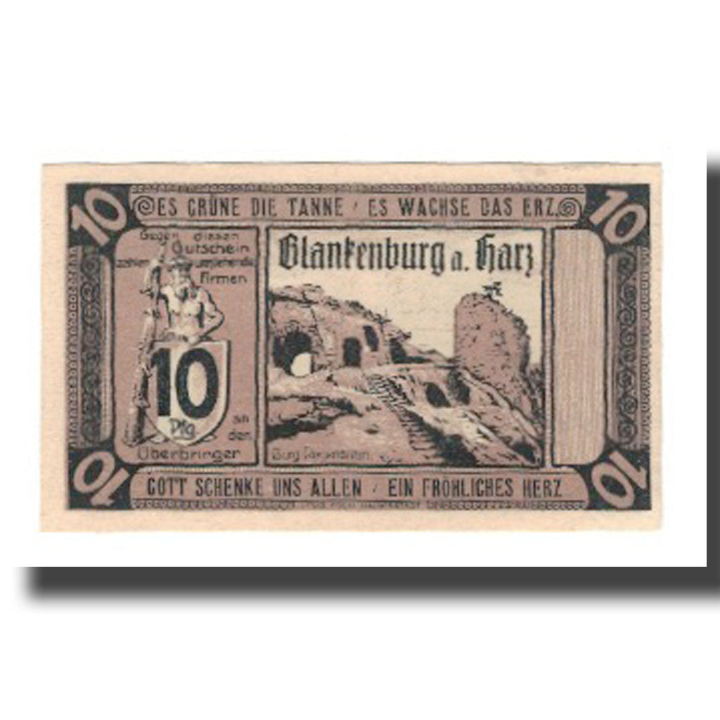 Banknote, Germany, Blankenburg am Harz, Blankenburger Kreisblatt zusammen mit 13