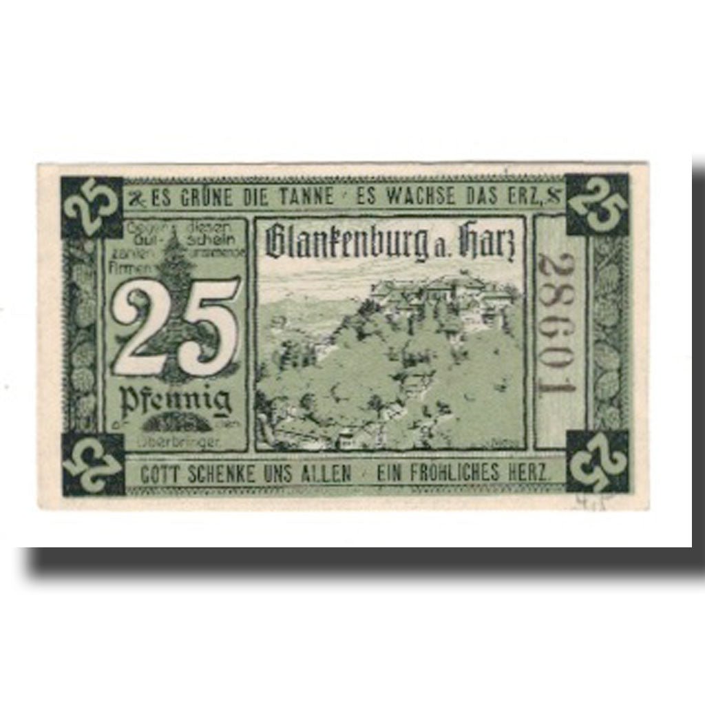 Banknote, Germany, Blankenburg am Harz, Blankenburger Kreisblatt zusammen mit 13