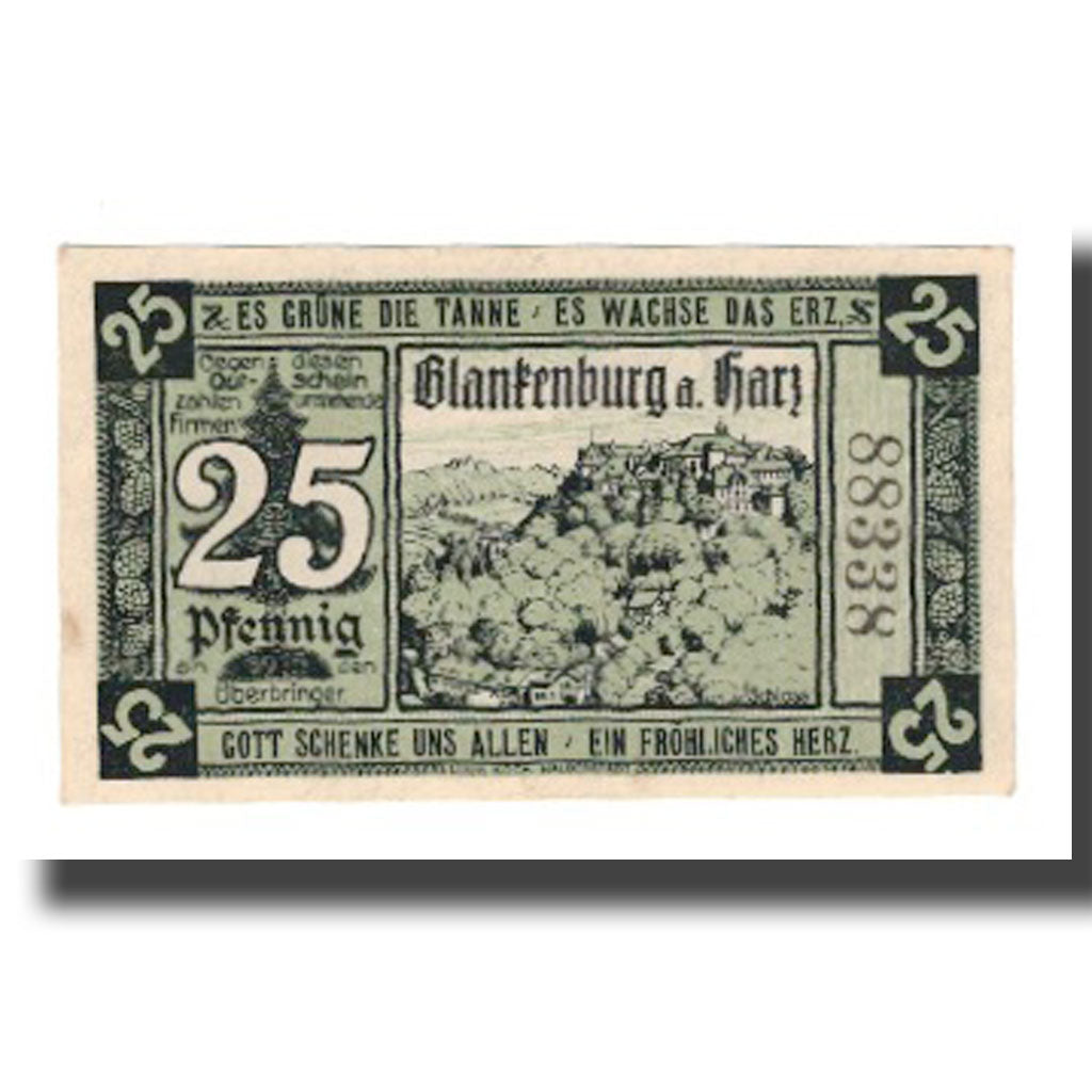 Banknote, Germany, Blankenburg am Harz, Blankenburger Kreisblatt zusammen mit 13