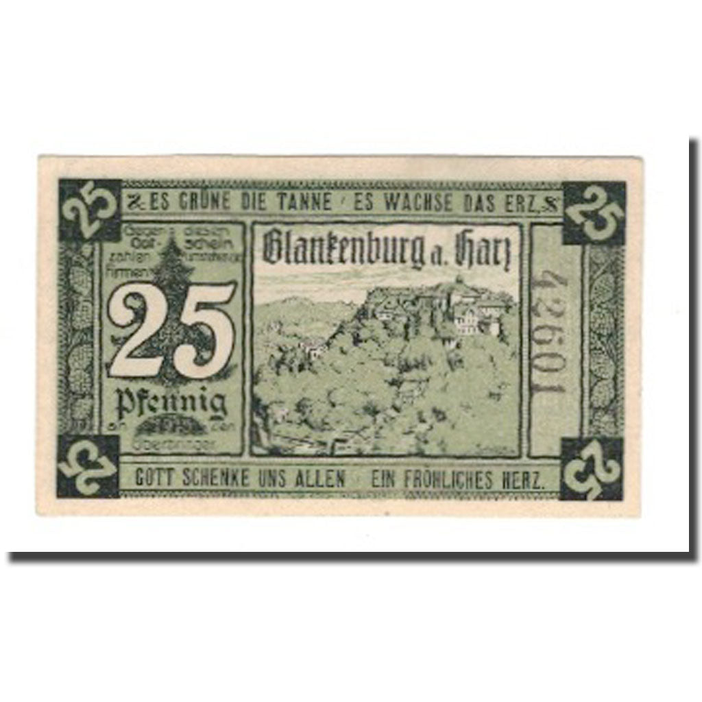 Banconote, Germania, Blankenburg am Harz, Blankenburger Kreisblatt zusammen mit