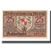 Geldschein, Deutschland, Derenburg Stadt, 25 Pfennig, maison 2, 1920