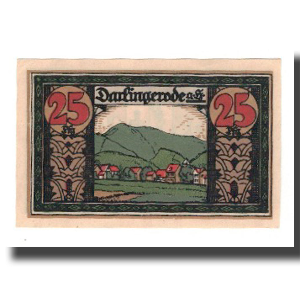 Banconote, Germania, Darlingerode Gemeinde, 25 Pfennig, paysage, 1923