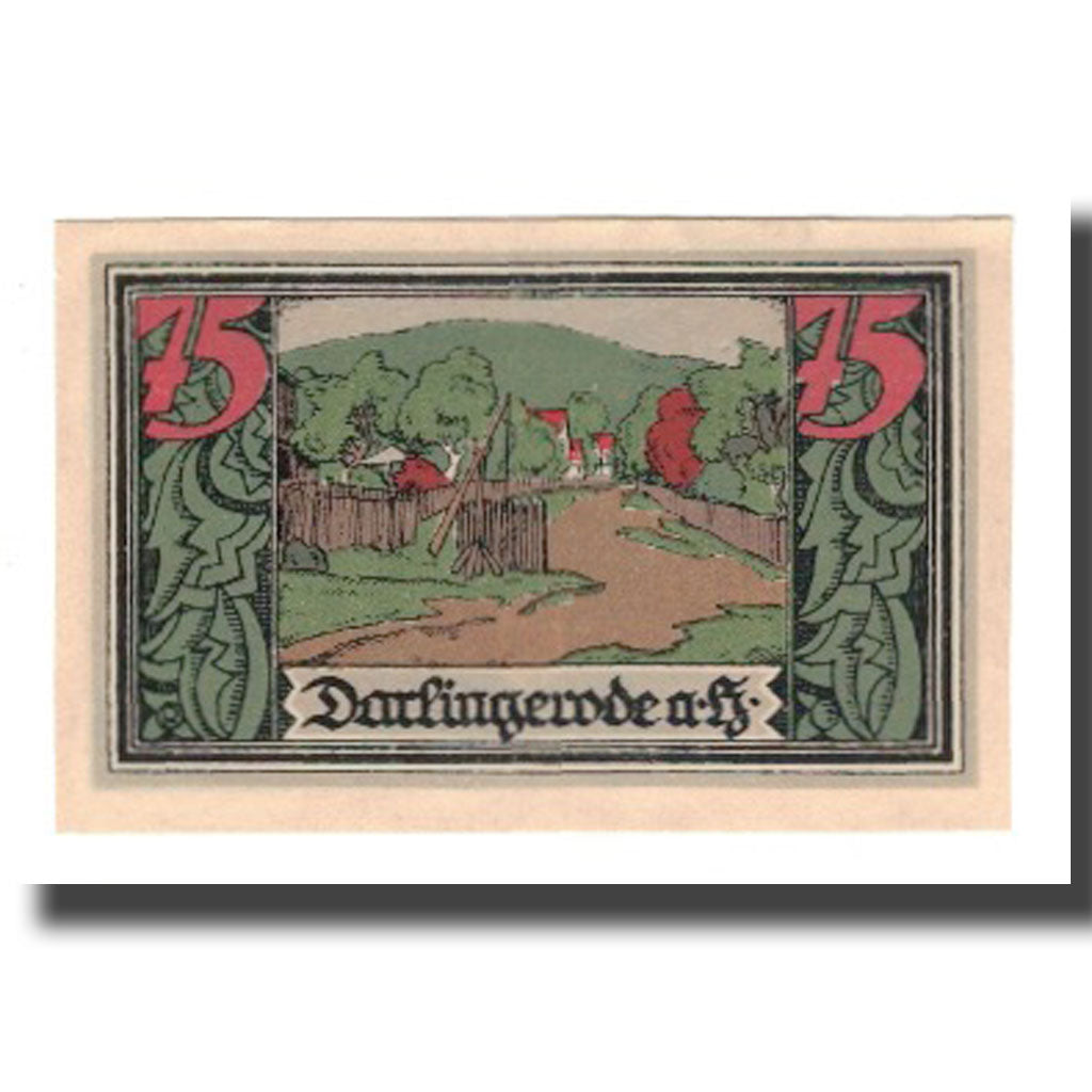 Banknote, Germany, Darlingerode Gemeinde, 75 Pfennig, paysage, 1923, 1923-01-01
