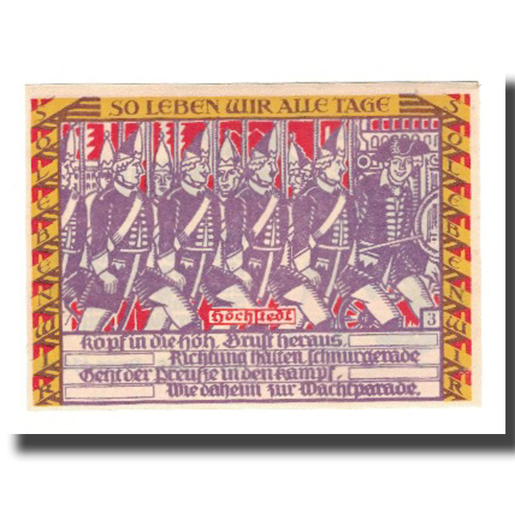 Banconote, Germania, Dessau Stadt, 50 Pfennig, personnage 2, 1921, 1921-07-01