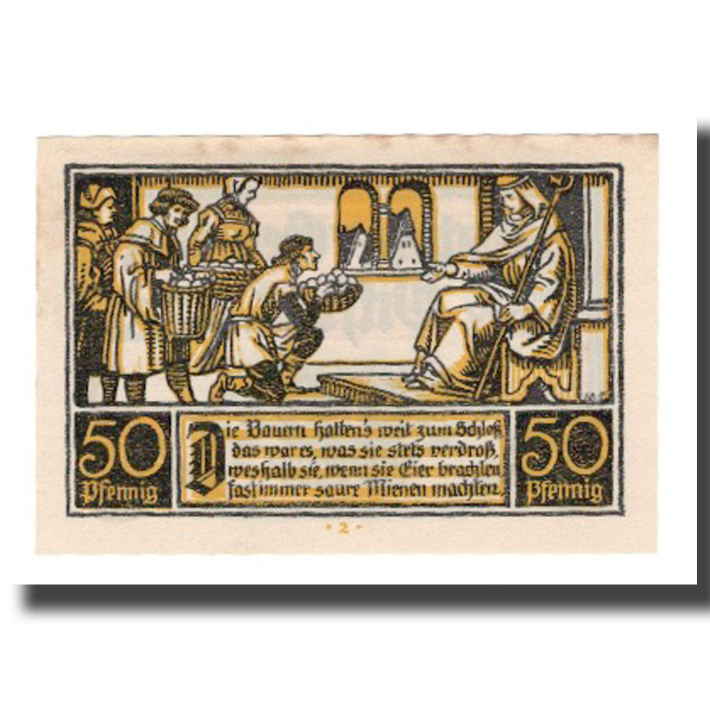 Banknote, Germany, Ditfurt Gemeinde, 50 Pfennig, personnage 1, 1921, 1921-07-01