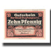 Banconote, Germania, Freyburg a. Unstrut Stadt, 10 Pfennig, église 3, 1920