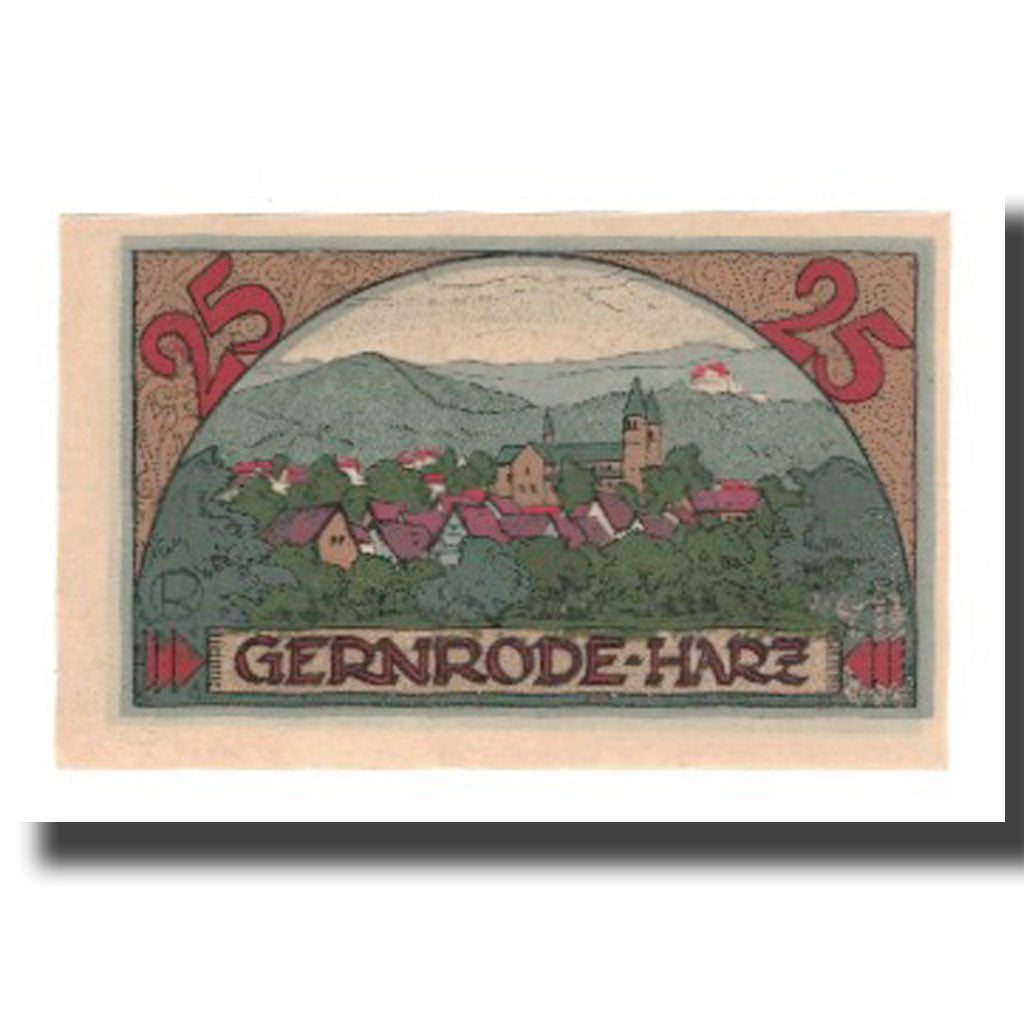 Banknote, Germany, Gernrode a.H. Stadt, 25 Pfennig, paysage 1, 1921, 1921-05-09
