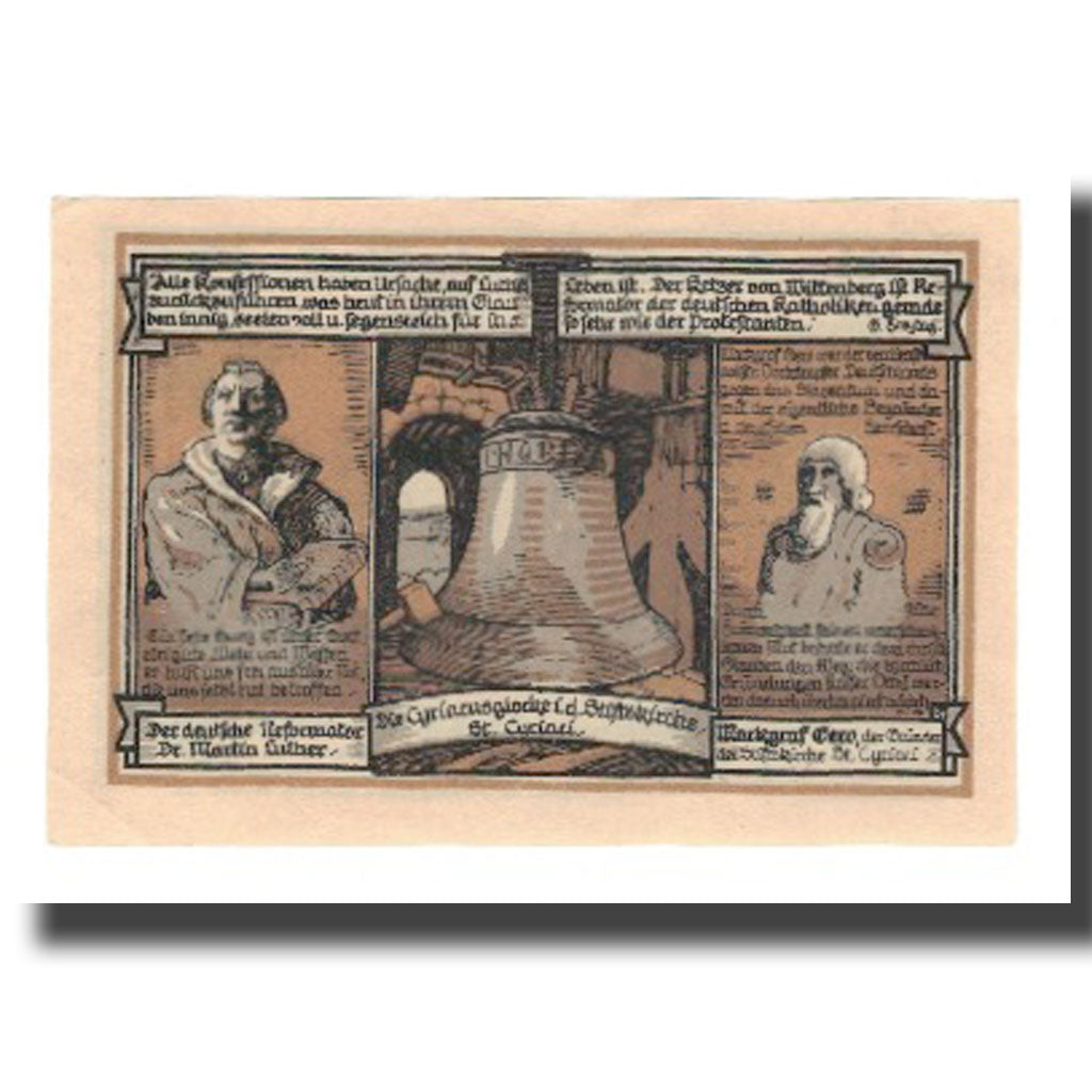 Banconote, Germania, Gernrode a.H. Stadt, 50 Pfennig, personnage 1, 1921