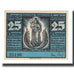 Banknote, Germany, Genthin Stadt, 25 Pfennig, paysage, 1921, 1921-07-01
