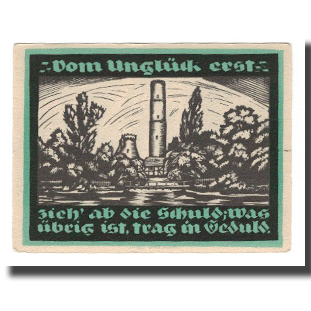 Banknote, Germany, Genthin Stadt, 1 Mark, tour 1, 1921, 1921-07-01, AU(55-58)