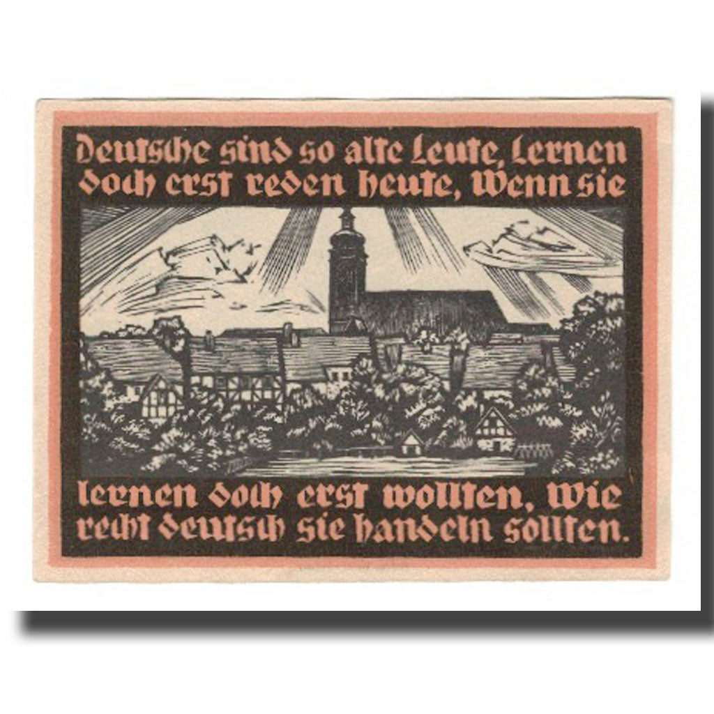 Biljet, Duitsland, Genthin Stadt, 5 Mark, village, 1921, 1921-07-01, SUP
