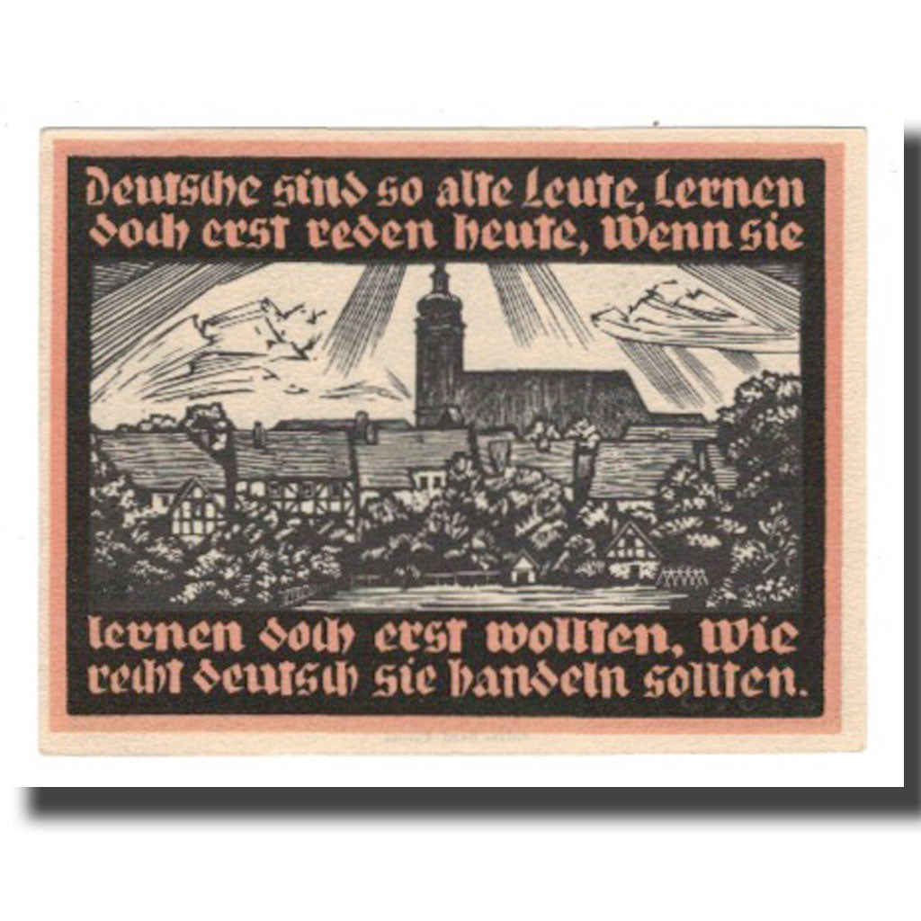 Banknote, Germany, Genthin Stadt, 5 Mark, village 1, 1921, 1921-07-01