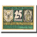 Banknote, Germany, Genthin Stadt, 25 Pfennig, personnage 1, 1921, 1921-07-01