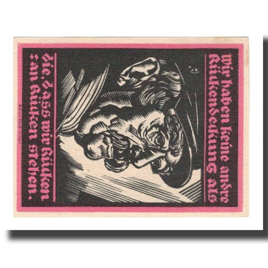 Banknote, Germany, Genthin Stadt, 5 Mark, personnage 7, 1921, 1921-07-01