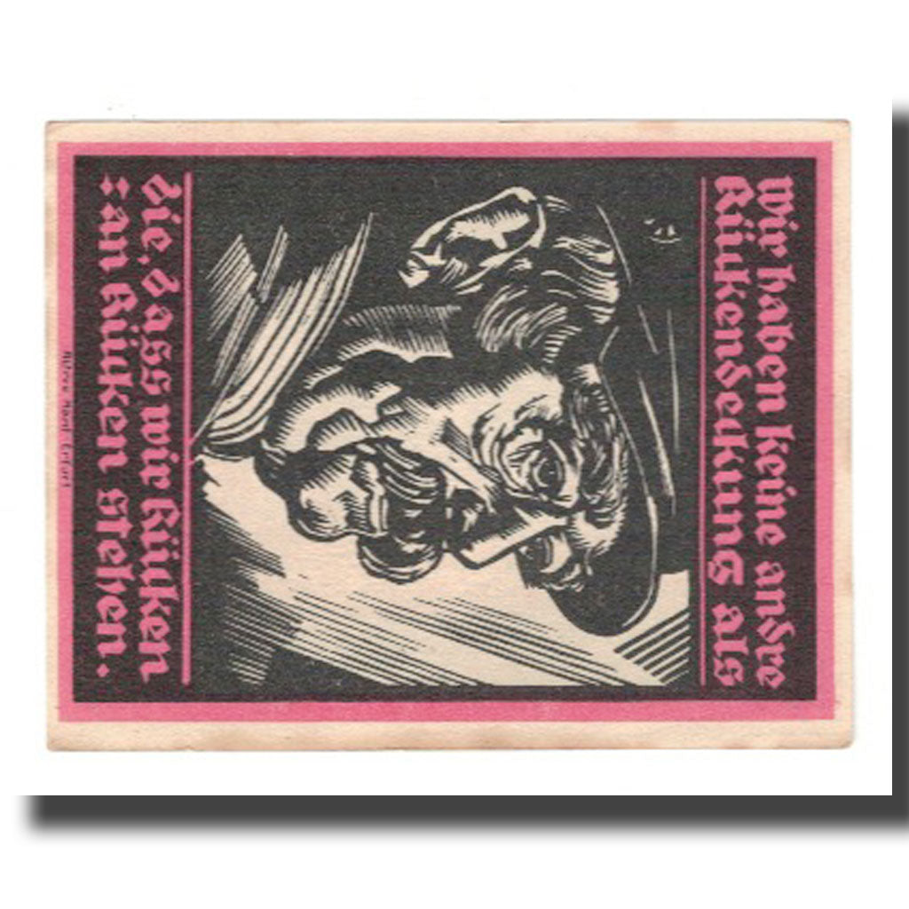 Banknote, Germany, Genthin Stadt, 5 Mark, personnage 8, 1921, 1921-07-01