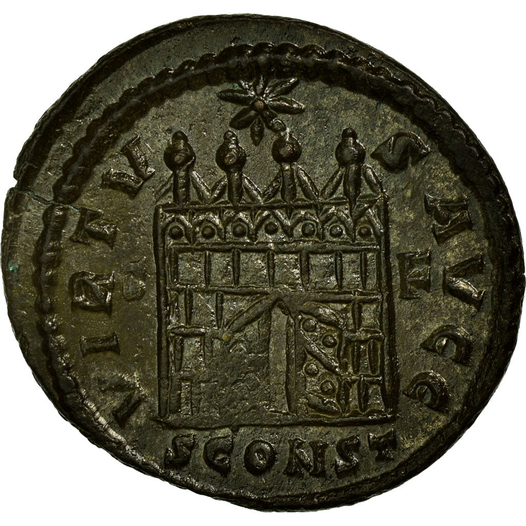 Coin, Constantine I, Nummus, Arles, AU(50-53), Copper, Cohen:665