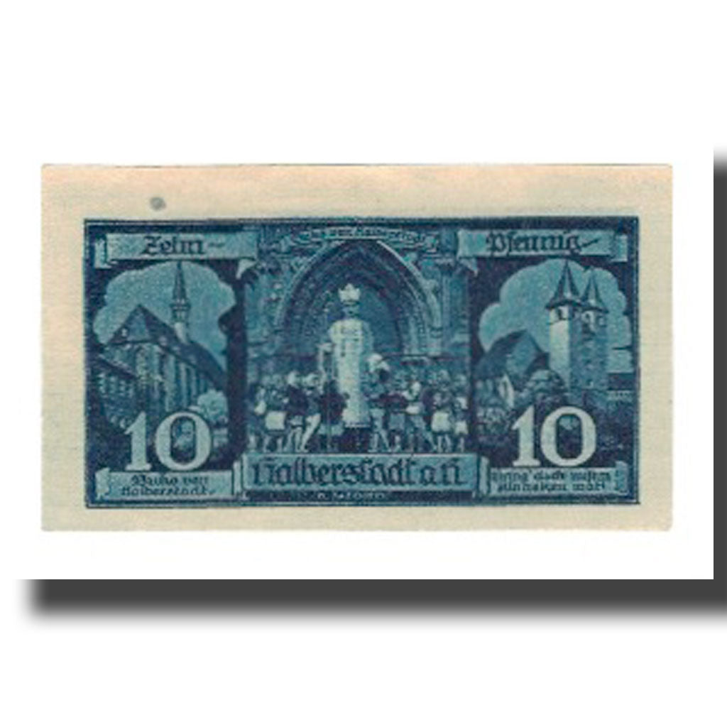 Banknote, Germany, Halberstadt Stadt, 10 Pfennig, personnage 3, 1921