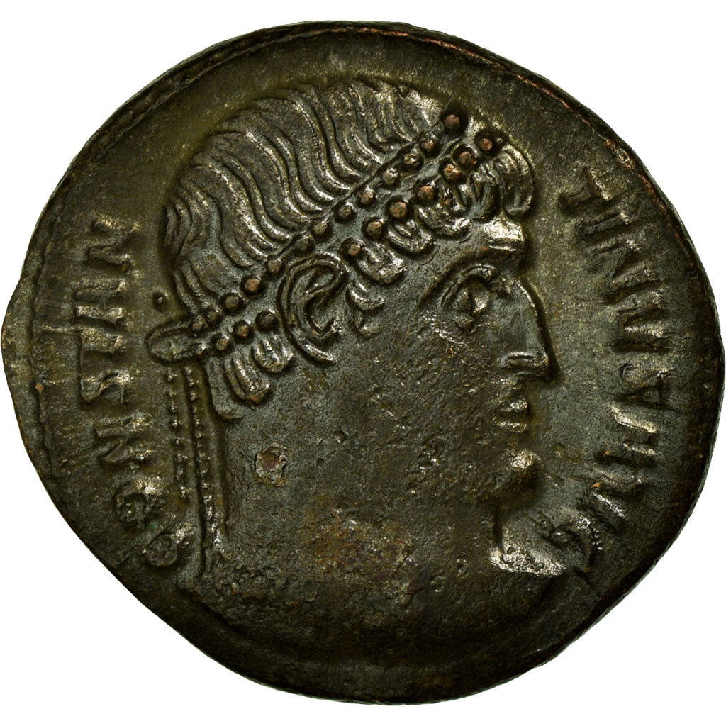 Coin, Constantine I, Nummus, Arles, AU(50-53), Copper, Cohen:665