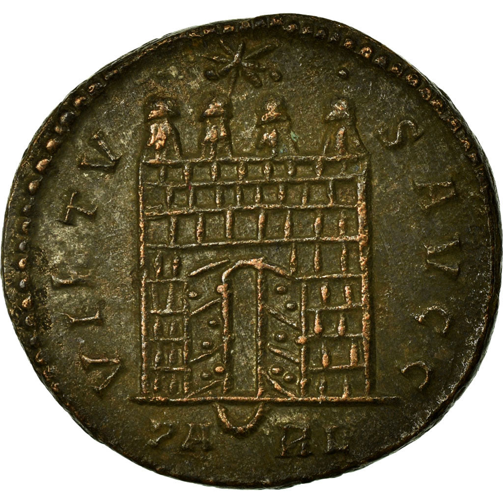 Coin, Constantine I, Nummus, Arles, AU(50-53), Copper, Cohen:665