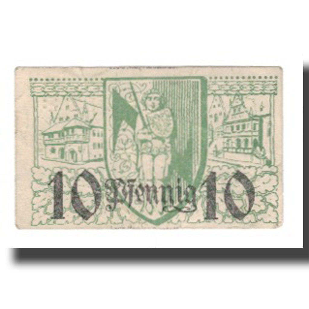 Banknote, Germany, Halberstadt Stadt, 10 Pfennig, personnage, 1920, 1920-02-10