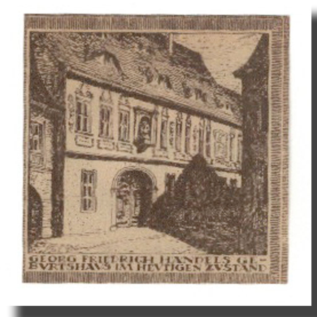 Banknote, Germany, Halle a.d. Saale Stadt, 10 Pfennig, batiment 2, undated