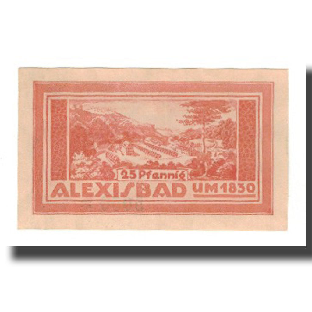 Banconote, Germania, Harzgerode Stadt, 25 Pfennig, paysage, 1921, 1921-07-07