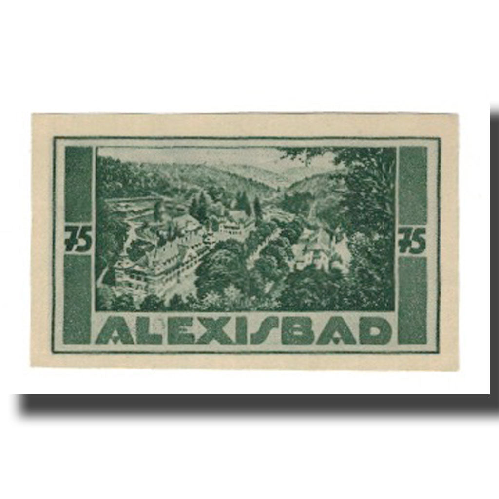 Banconote, Germania, Harzgerode Stadt, 75 Pfennig, paysage, 1921, 1921-07-07