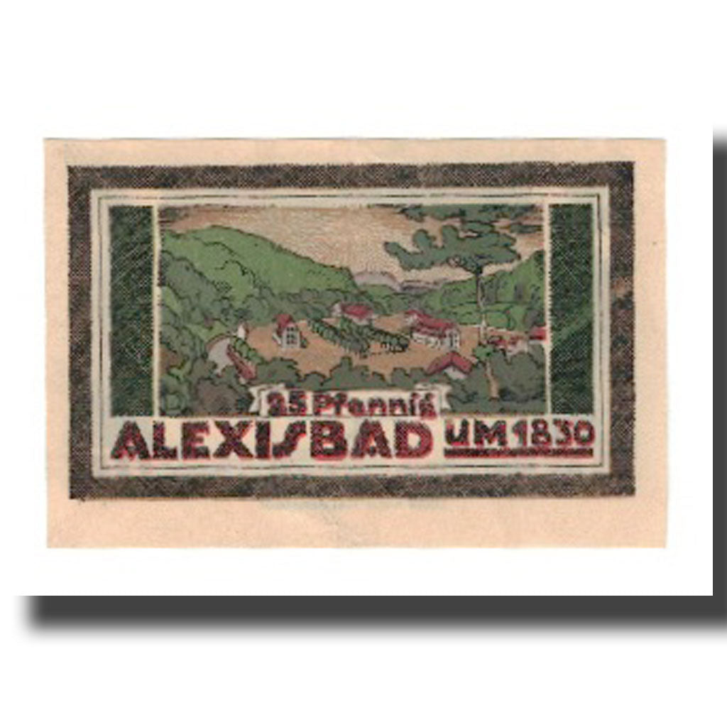 Banknote, Germany, Harzgerode Stadt, 25 Pfennig, paysage, 1921, 1921-07-07