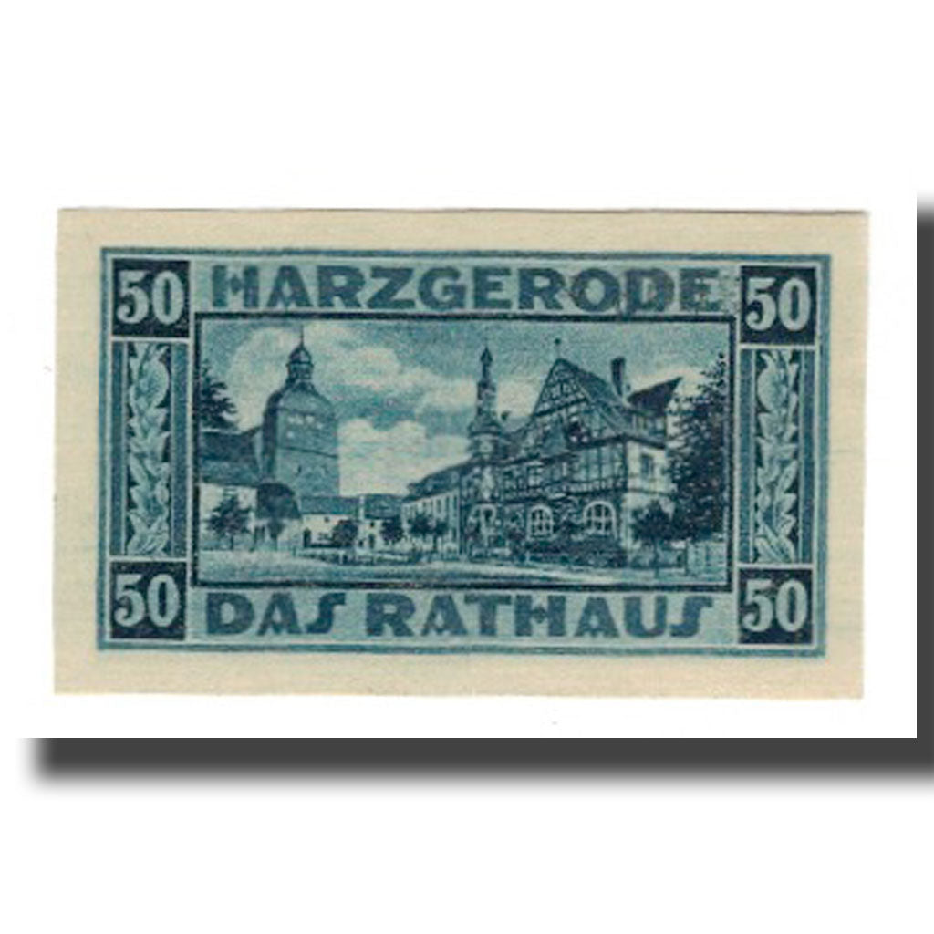 Banknote, Germany, Harzgerode Stadt, 50 Pfennig, village 1, 1921, 1921-07-07