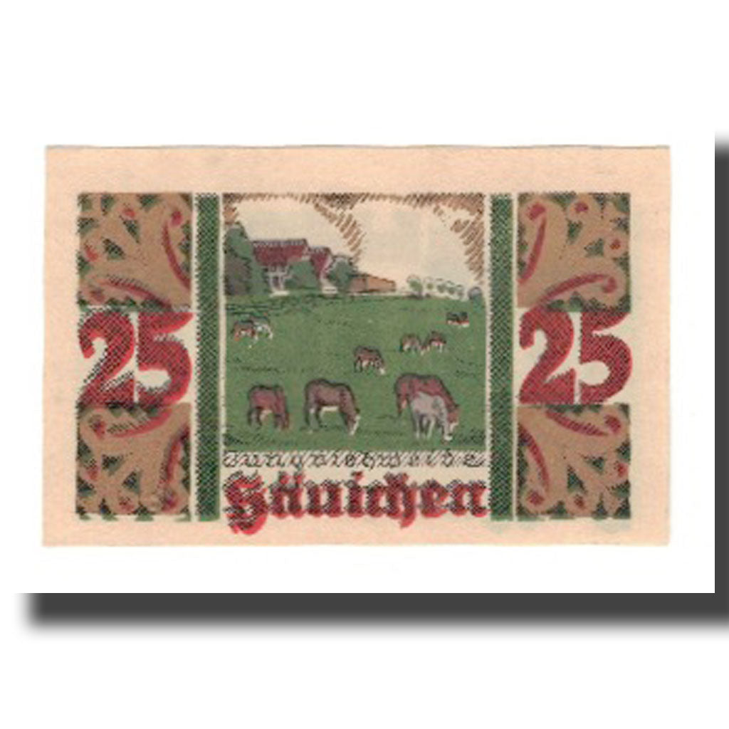 Banconote, Germania, Harzgerode Stadt, 25 Pfennig, champs 2, 1921, 1921-07-07