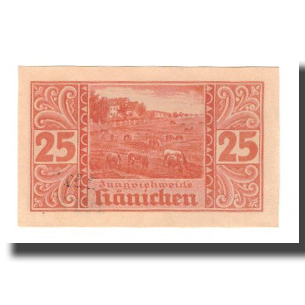Banknote, Germany, Harzgerode Stadt, 25 Pfennig, champs, 1921, 1921-07-07