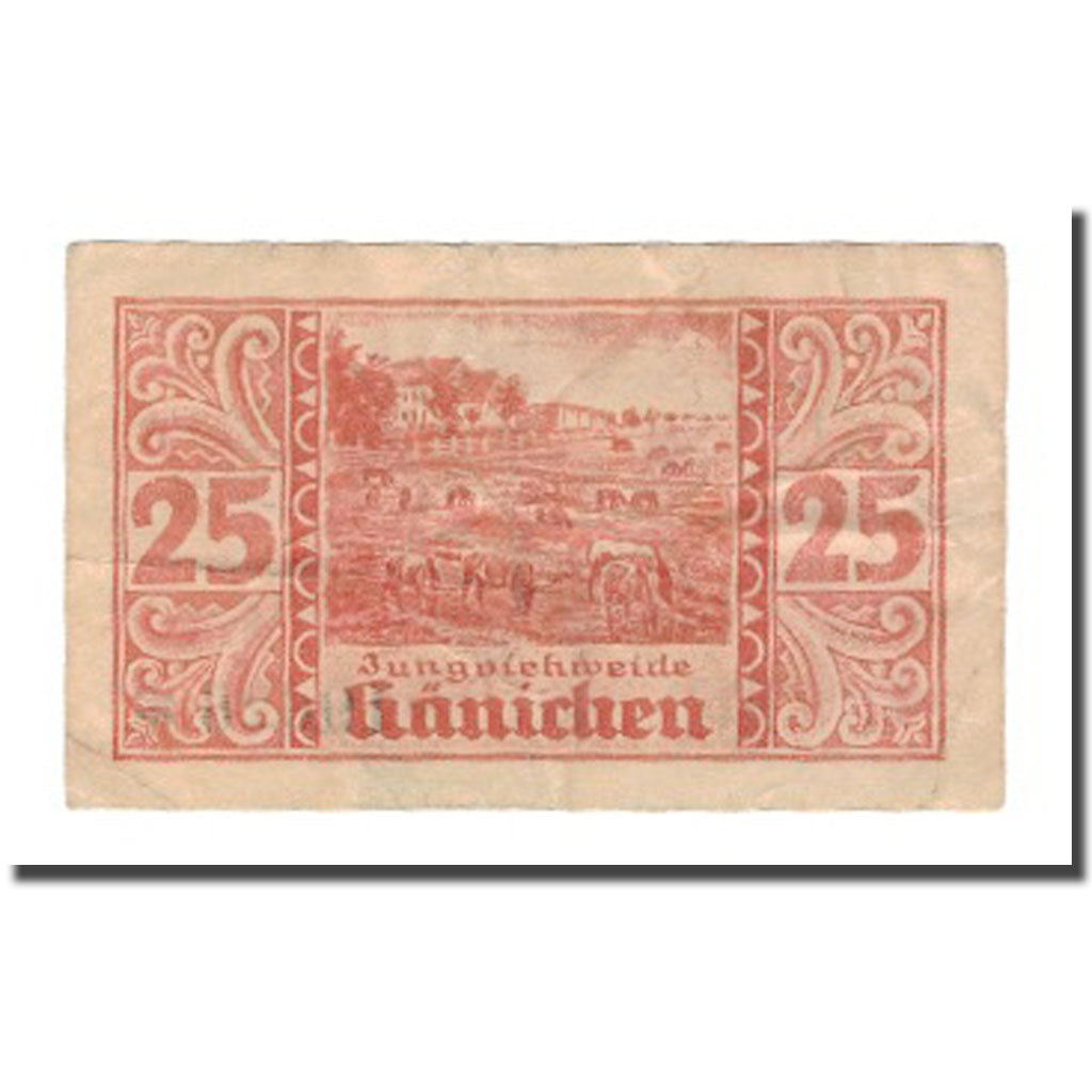 Banknote, Germany, Harzgerode Stadt, 25 Pfennig, champs 1, 1921, 1921-07-07