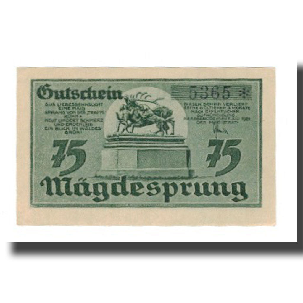 Banknote, Germany, Harzgerode Stadt, 75 Pfennig, paysage 1, 1921, 1921-07-07