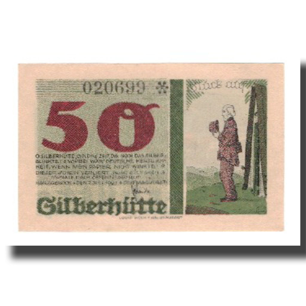 Banknote, Germany, Harzgerode Stadt, 50 Pfennig, paysage, 1921, 1921-07-07