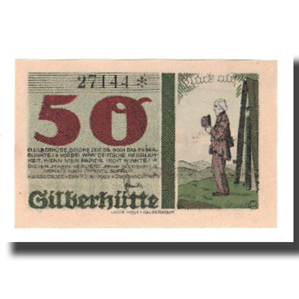 Banknote, Germany, Harzgerode Stadt, 50 Pfennig, paysage 1, 1921, 1921-07-07