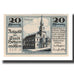 Banconote, Germania, Hohenmölsen Stadt, 20 Pfennig, paysage, 1921, SPL-