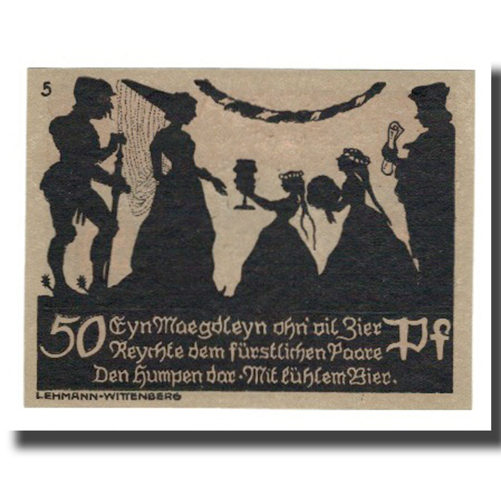 Banknote, Germany, Schmiedeberg, Bad Stadt, 50 Pfennig, personnage 2, 1921