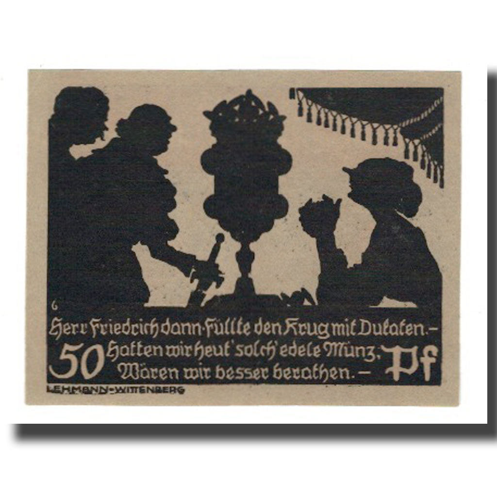 Banknote, Germany, Schmiedeberg, Bad Stadt, 50 Pfennig, personnage 7, 1921