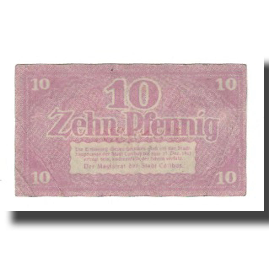 Banknote, Germany, Cottbus Stadt, 10 Pfennig, Valeur faciale 3, 1921